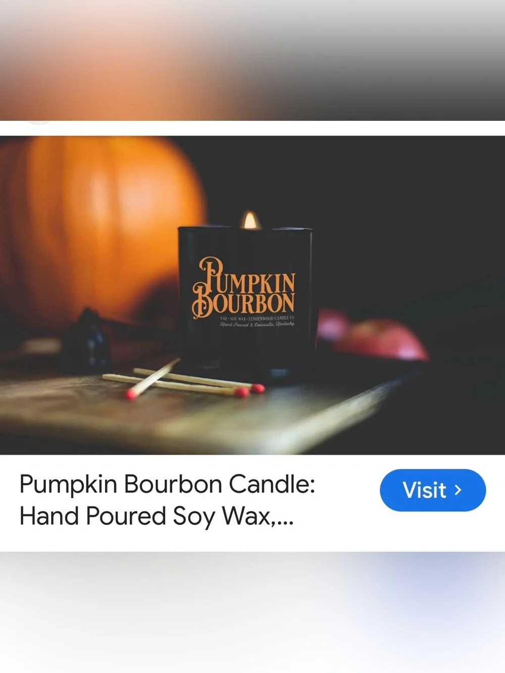 #3,007**DW Home Pumpkin Bourbon Candle Jar in Black and Gold